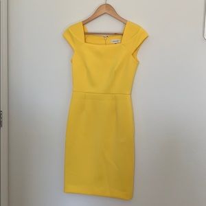 Calvin Klein formal party dress (yellow, size 2)